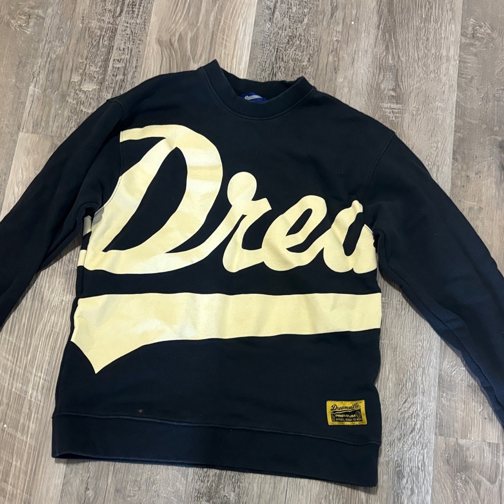 Dreamville  j colé Black and Cream Men's Sweater